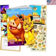 Color Your Adventures with the Lion King Coloring and Sticker Set for Kids