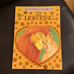 Vintage 1995 Rare Golden Book Disneys The Lion King Deluxe Coloring/activity Boo