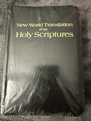 New World Translation Holy Scriptures Black Bonded Leather Bible