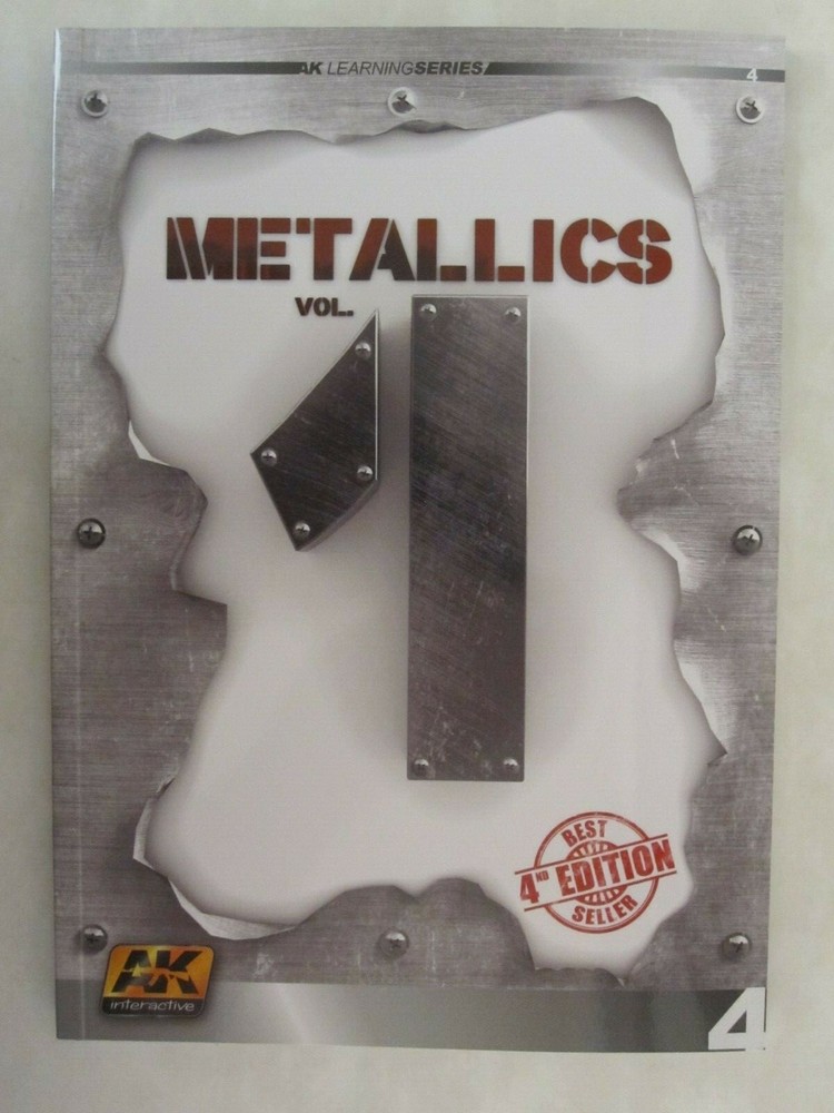 AK Interactive Book – AK Learning 4 Metallics Vol 1 – 84 pages, color throughout