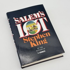 SALEM’S LOT by Stephen King HC DJ Doubleday 1975 Black Cover