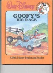 Goofy’s Big Race: Fun to Learn #4 – Hardcover, by Walt Disney – Very Good