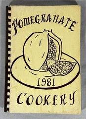 1981 Order of Eastern Star Chapter #397 Spiral Recipe Book Pomegranate Cookery