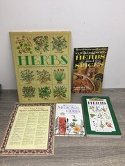 Herbs & Herbal Book lot Gardens Growing Drying Using Herbs Gardening Cookbook