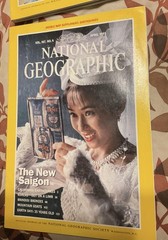 Vintage National Geographic Magazine Lot 4 Mags 1995 Jan Apr Gray Sharks Saigon